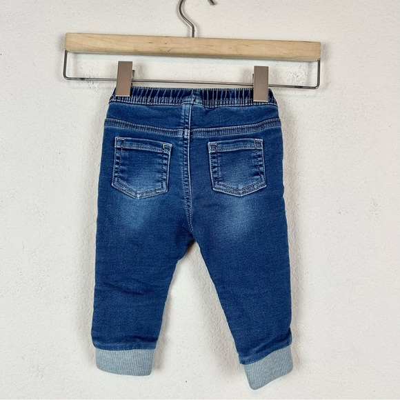 Cat & Jack 12M Boy Drawstring Jogger Blue Jeans - Picture 2 of 4